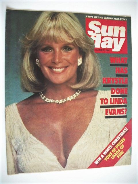 Sunday magazine - 9 December 1984 - Linda Evans cover