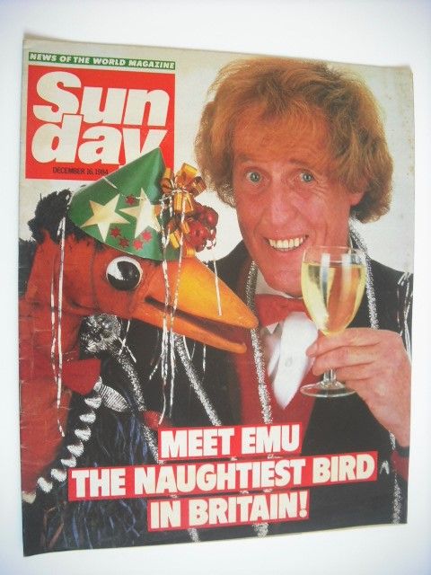 Sunday magazine - 16 December 1984 - Rod Hull and Emu cover