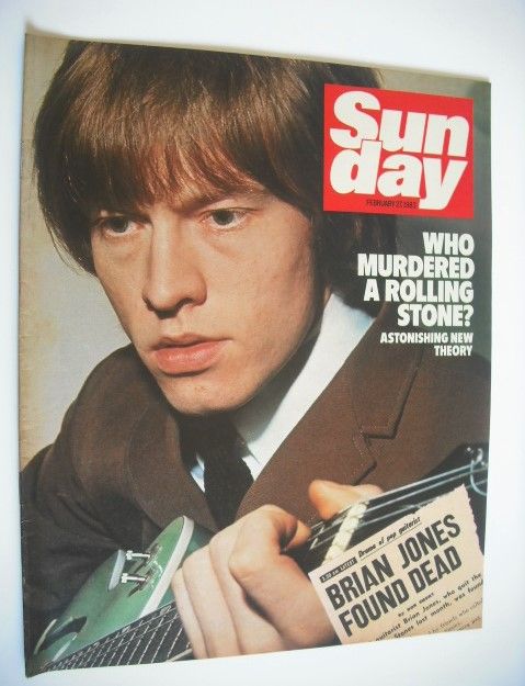 Sunday magazine - 27 February 1983 - Brian Jones cover