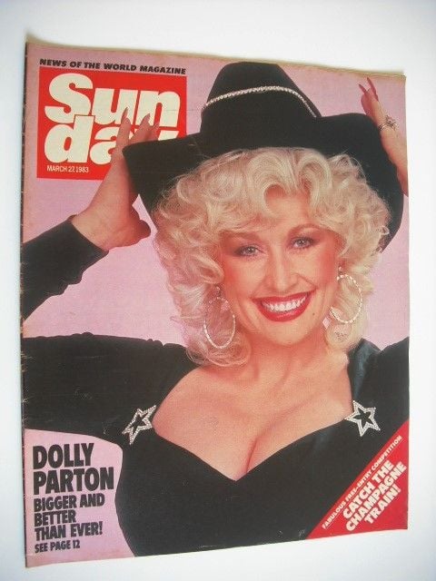 Sunday magazine - 27 March 1983 - Dolly Parton cover