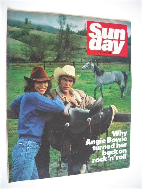 Sunday magazine - 7 February 1982 - Angie Bowie cover