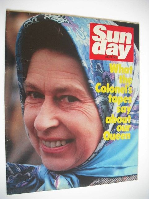 Sunday magazine - 11 April 1982 - Queen Elizabeth II cover