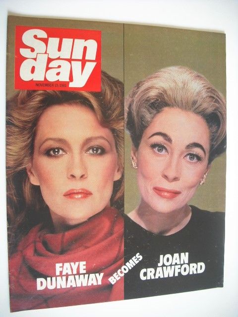 Sunday magazine - 15 November 1981 - Faye Dunaway cover