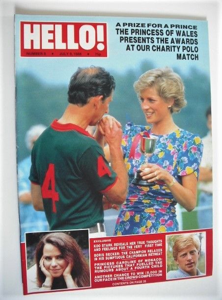 Hello! magazine - Princess Diana and Prince Charles cover (9 July 1988 - Issue 8)