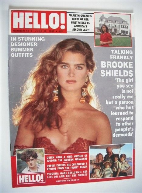 Hello! magazine - Brooke Shields cover (10 June 1989 - Issue 55)