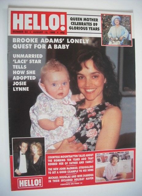 Hello! magazine - Brooke Adams cover (12 August 1989 - Issue 64)
