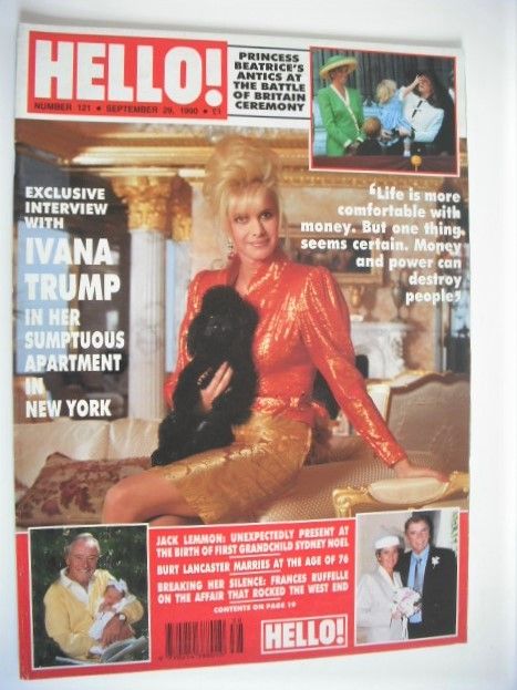 Hello! magazine - Ivana Trump cover (29 September 1990 - Issue 121)