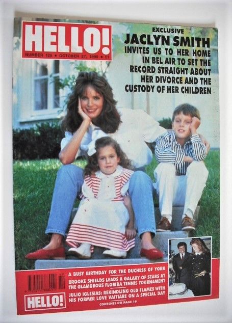 Hello! magazine - Jaclyn Smith cover (27 October 1990 - Issue 125)