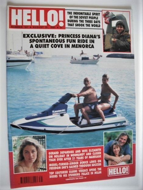 <!--1991-08-31-->Hello! magazine - Princess Diana cover (31 August 1991 - I