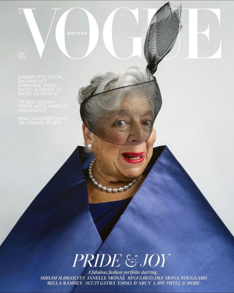 <!--2023-07-->British Vogue magazine - July 2023 - Miriam Margolyes cover