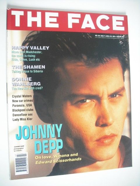 The Face magazine - Johnny Depp cover (July 1991 - Volume 2 No. 34)