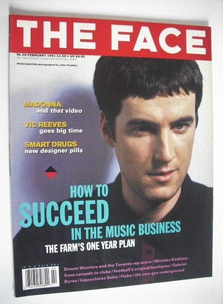 The Face magazine - Peter Hooton cover (February 1991 - Issue 29)