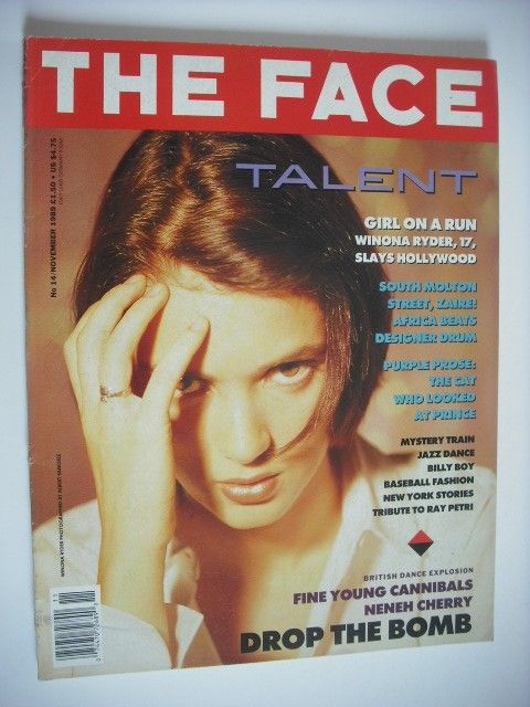 The Face magazine - Winona Ryder cover (November 1989 - Volume 2 No. 14)