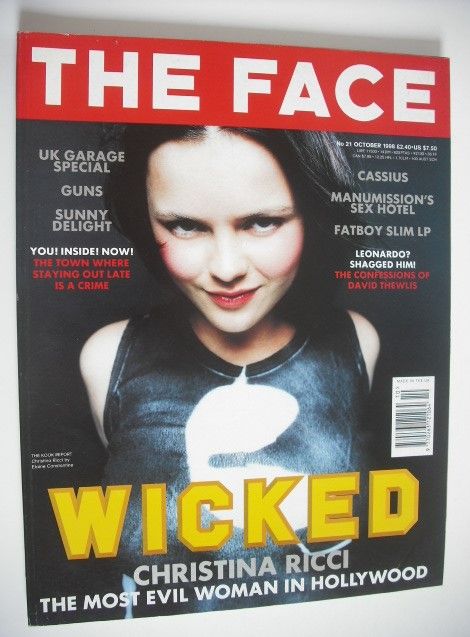The Face magazine - Christina Ricci cover (October 1998 - Volume 3 No. 21)