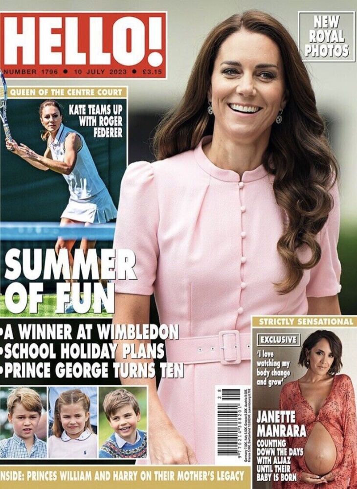 Hello! magazine - Kate Middleton cover (10 July 2023 - Issue 1796)