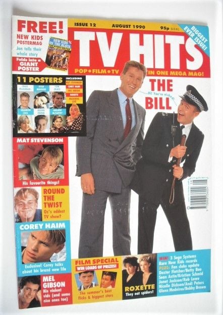 TV Hits magazine - August 1990 - The Bill cover