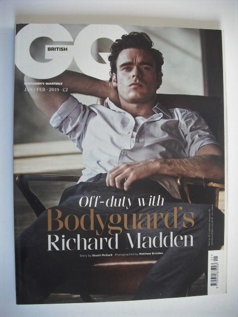 British GQ magazine - January/February 2019 - Richard Madden cover