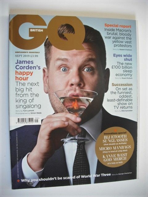 <!--2019-09-->British GQ magazine - September 2019 - James Corden cover