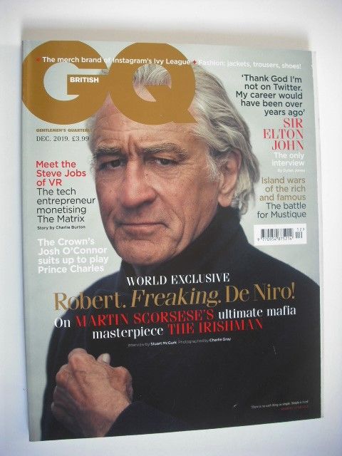 British GQ magazine - December 2019 - Robert De Niro cover