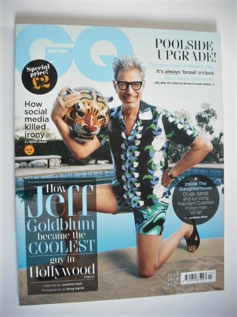 British GQ magazine - July 2018 - Jeff Goldblum cover