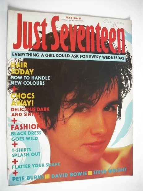 <!--1985-07-03-->Just Seventeen magazine - 3 July 1985