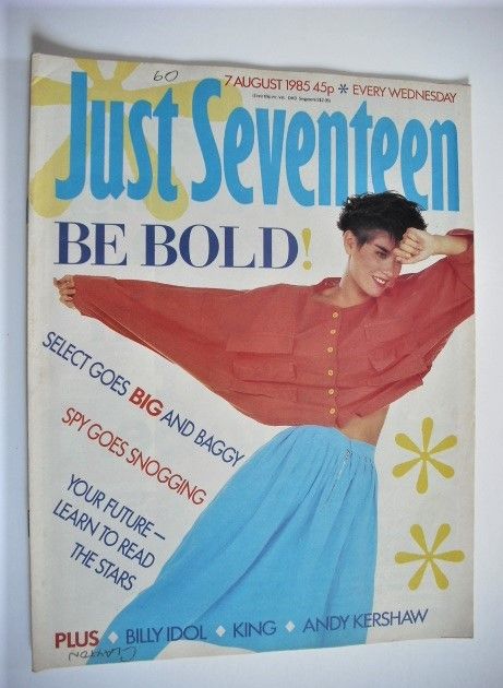 Just Seventeen magazine - 7 August 1985