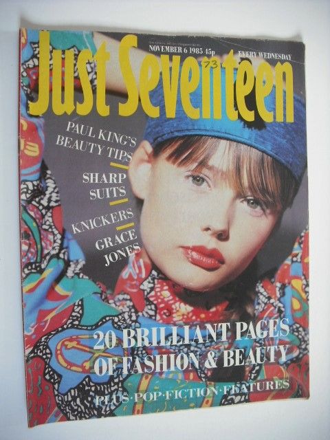 Just Seventeen magazine - 6 November 1985