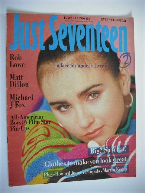 Just Seventeen magazine - 8 January 1986