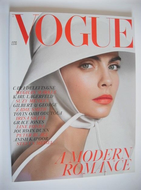 British Vogue magazine - June 2018 - Cara Delevingne cover