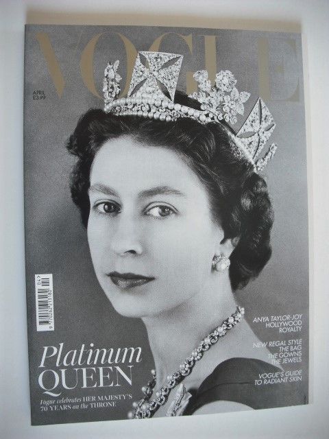 <!--2022-04-->British Vogue magazine - April 2022 - Queen Elizabeth II cove