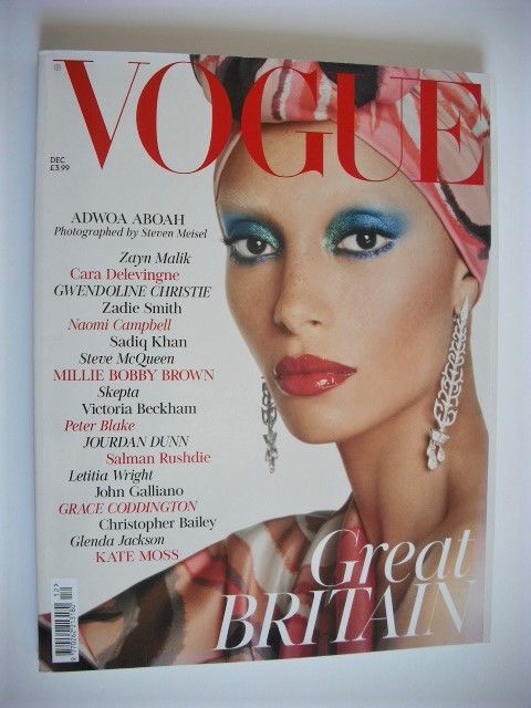 British Vogue magazine - December 2017 - Adwoa Aboah cover
