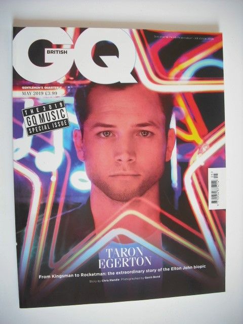 British GQ magazine - May 2019 - Taron Egerton cover
