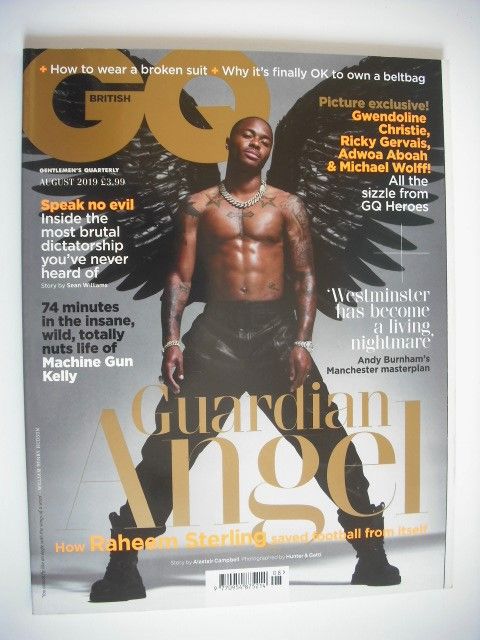 British GQ magazine - August 2019 - Raheem Sterling cover