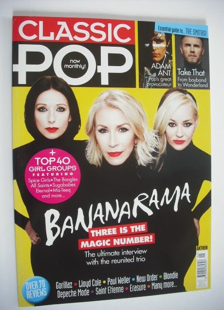 Classic Pop magazine - Bananarama cover (June 2017)