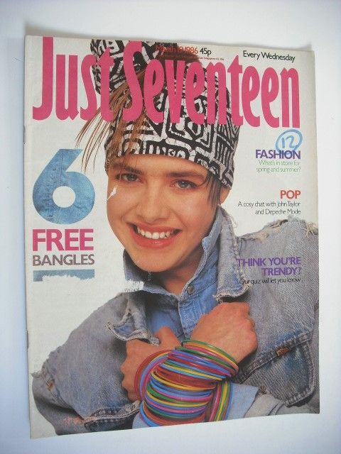 Just Seventeen magazine - 19 March 1986