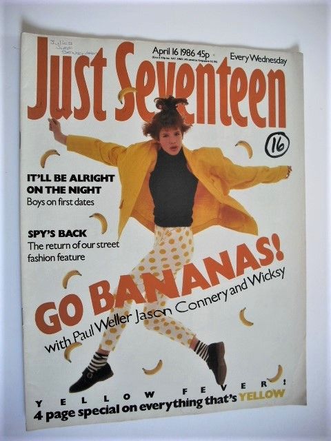 Just Seventeen magazine - 16 April 1986