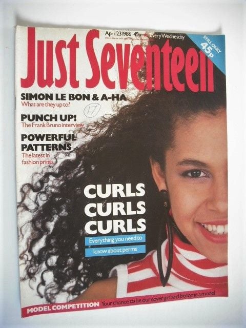 Just Seventeen magazine - 23 April 1986