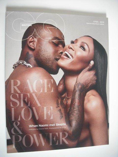 British GQ magazine - April 2018 - Skepta and Naomi Campbell cover (Subscriber's Issue)