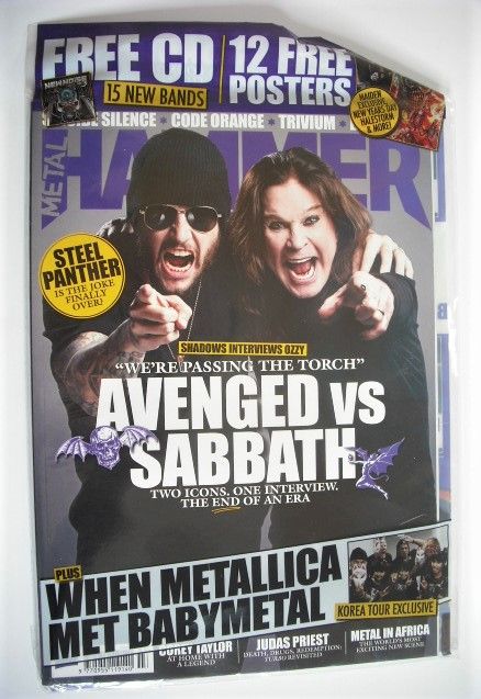 Metal Hammer magazine - Avenged vs Sabbath cover (March 2017)