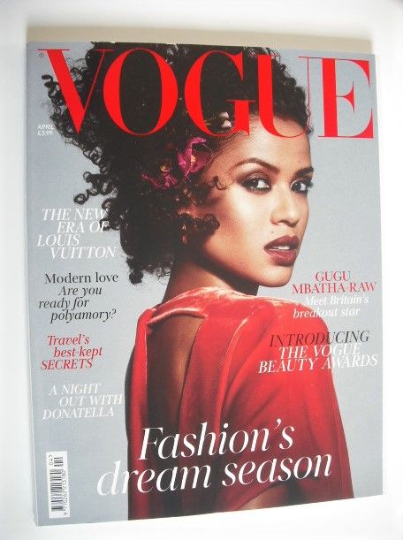 British Vogue magazine - April 2018 - Gugu Mbatha-Raw cover