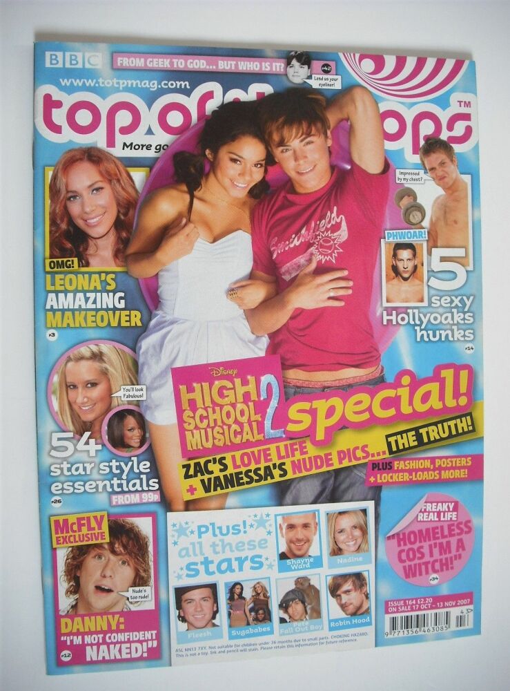 Top Of The Pops magazine - Zac Efron and Vanessa Hudgens cover (17 October - 13 November 2007)