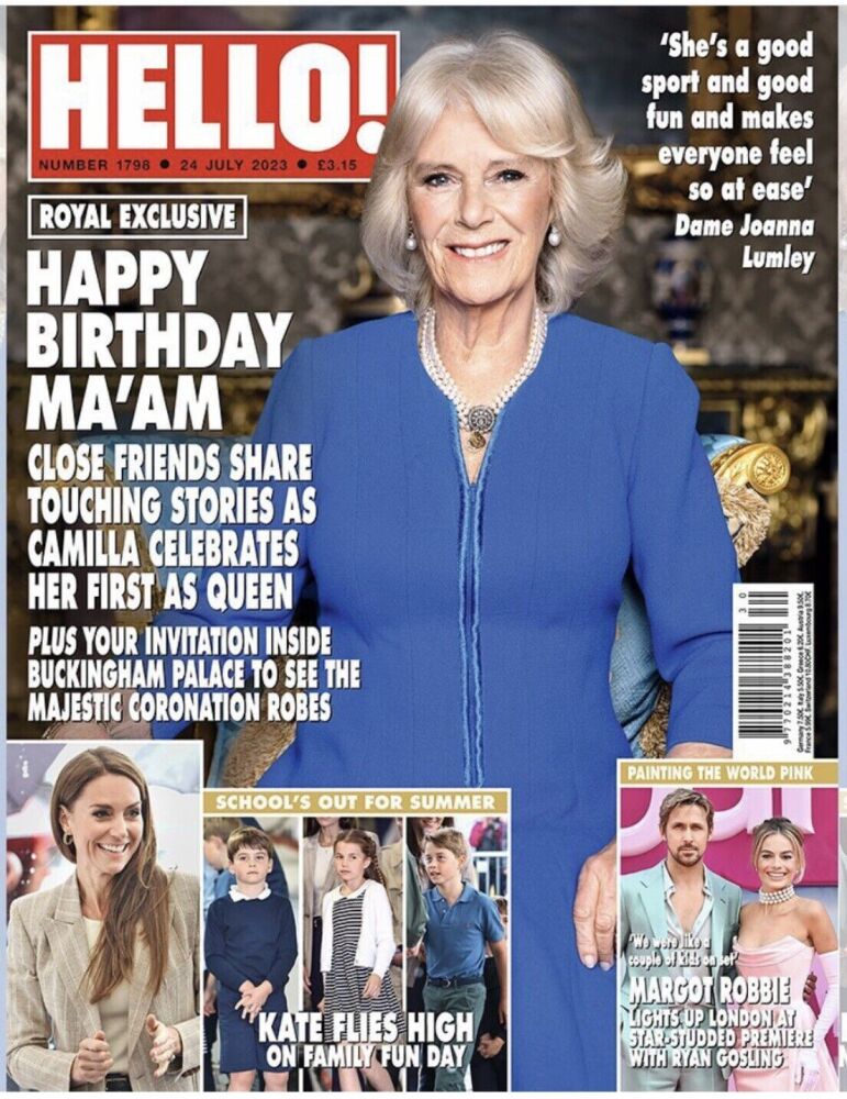 Hello! magazine - Queen Camilla cover (24 July 2023 - Issue 1798)