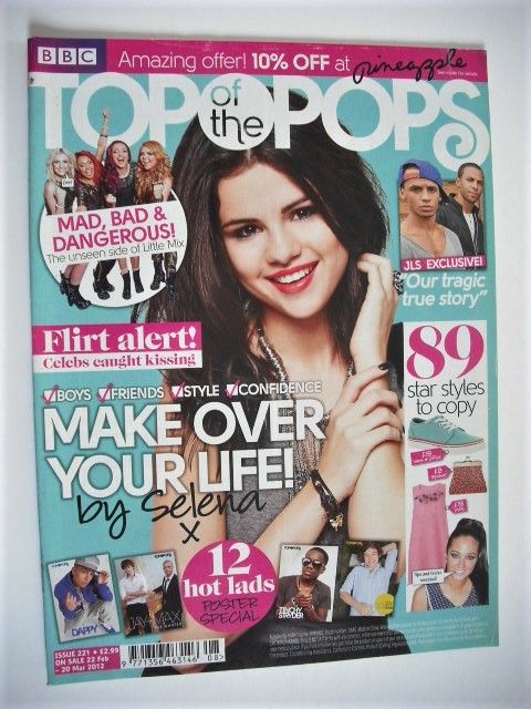 Top Of The Pops magazine - Selena Gomez cover (22 February - 20 March 2012)