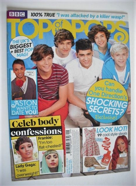 Top Of The Pops magazine - One Direction cover (20 July - 16 August 2011)
