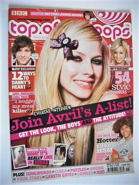 <!--2007-04-04-->Top of the Pops magazine - Avril Lavigne cover (4 April 20