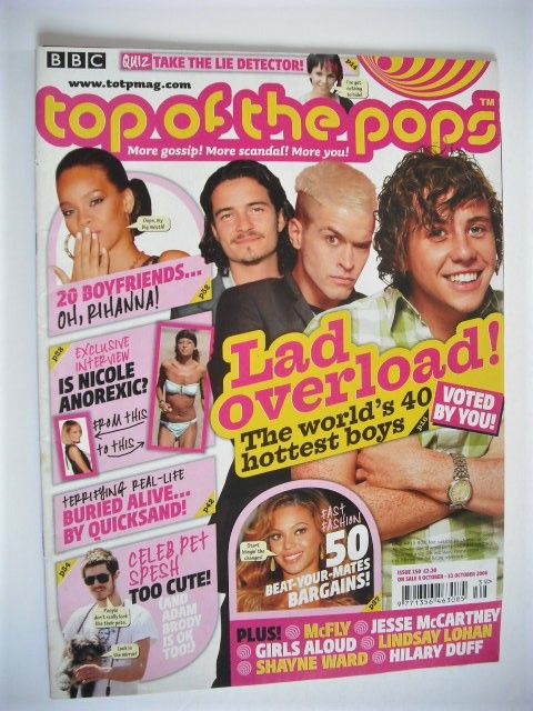 <!--2006-10-04-->Top Of The Pops magazine - Lad Overload cover (4 October 2