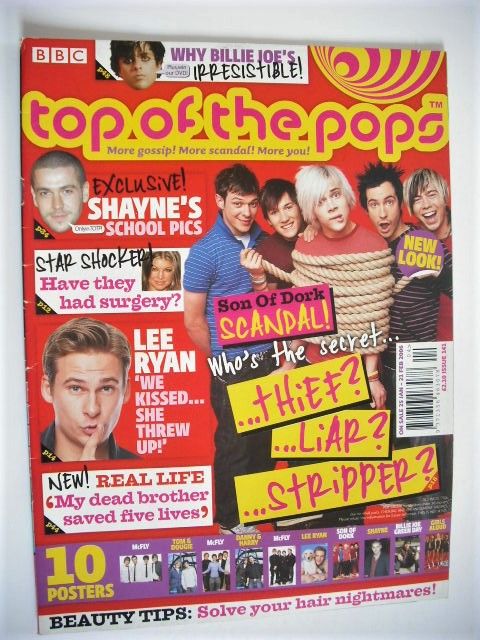 Top Of The Pops magazine - Son Of Dork cover (25 January 2006-21 February 2006)