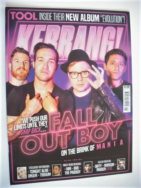 <!--2018-01-13-->Kerrang magazine - Fall Out Boy cover (13 January 2018 - I