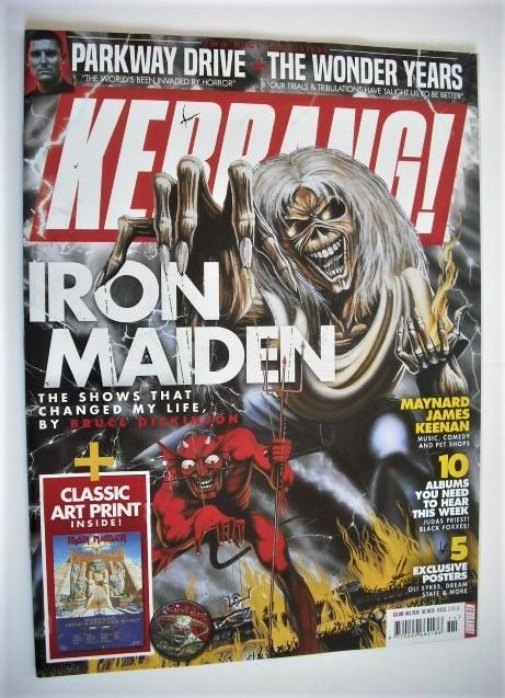 <!--2018-03-17-->Kerrang magazine - Iron Maiden cover (17 March 2018 - Issu