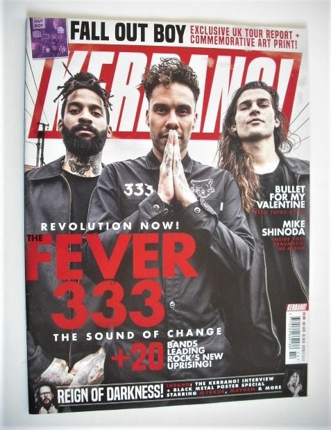 <!--2018-04-07-->Kerrang magazine - Fever 333 cover (7 April 2018 - Issue 1